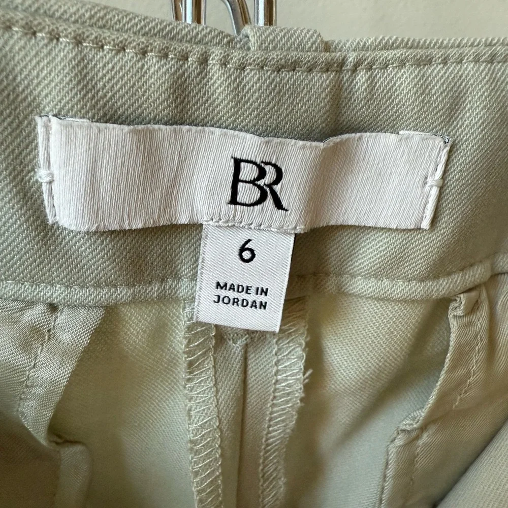BANANA REPUBLIC Wide Leg Wool Blend Trousers Pants Neutral Office High‎ Rise 6